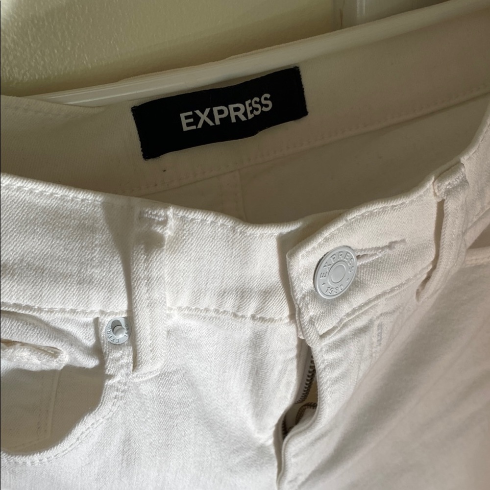 Express Women's White Jeans